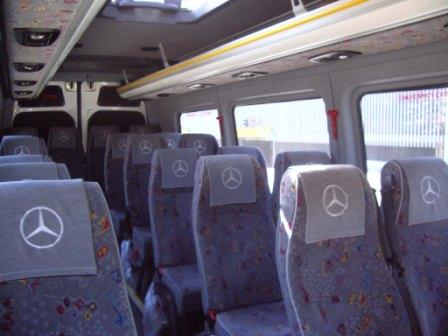 Mercedes Benz Sprinter noma Kuldīgā mikroautobuss 15 16 17 18 20 sēdvietas